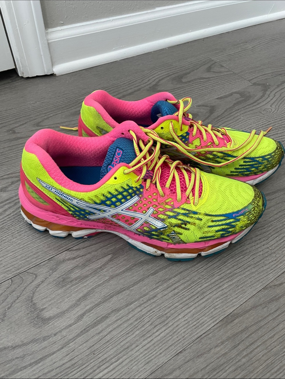 ASICS Women’s Neon Yellow & Pink Running Shoes